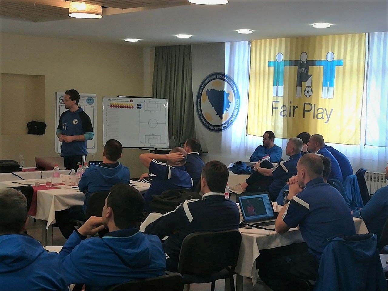 Fooball coaching at Bosnian FA